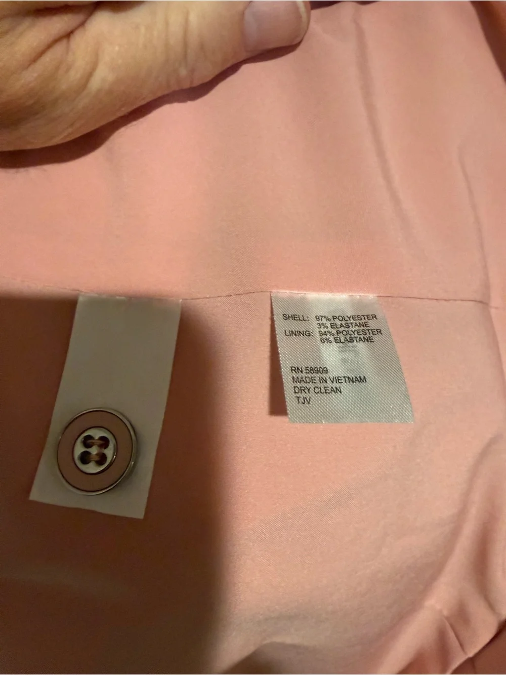 Preston & York Pink Collarless Blazer and Skirt Set Size 16